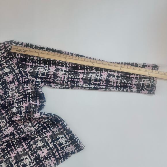 TAIL WHITE LABEL WOMENS GOLF 1/4 ZIP LIGHTWEIGHT PULLOVER BLACK PINK WHITE SZ L - Picture 6 of 9